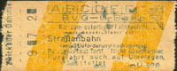 Fahrschein vom Geber "Umsteiger zur Straenbahn"