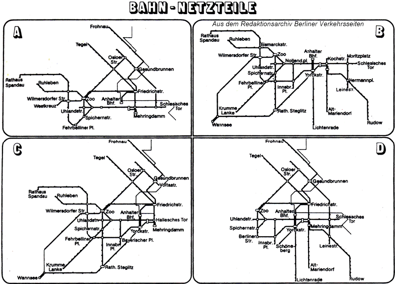 Bahn Netzteile fr Zeitkarten BVG (West) 1985